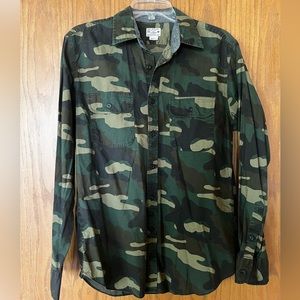 J. Crew camo button up - M